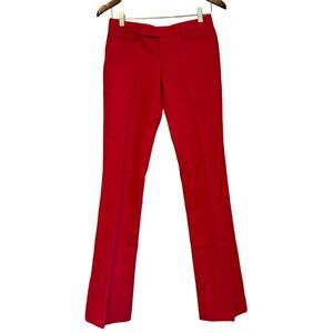 Y2K GAP Women's Boot Cut Trousers 100% Cotton Low-Rise Pants Size 00 Red NWOT